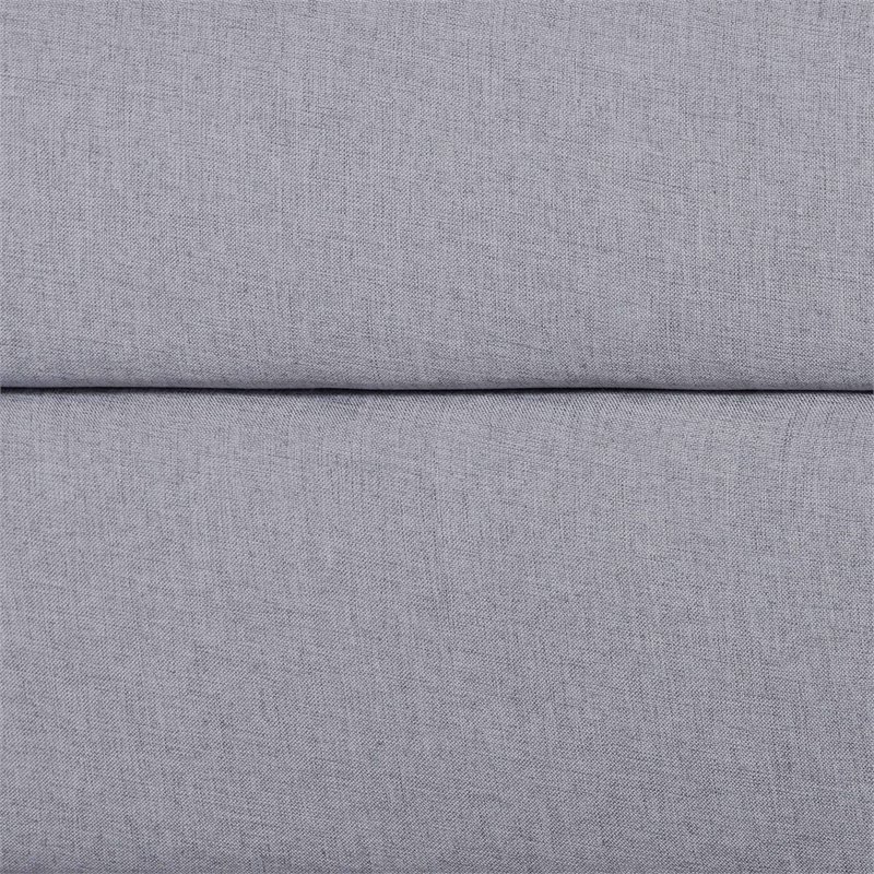 Baxton Studio Regis Light Grey and Brown Finished Wood Full Size Platform Bed