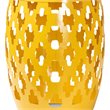 Baxton Studio Branson Yellow Finished Metal Outdoor Side Table