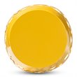 Baxton Studio Branson Yellow Finished Metal Outdoor Side Table