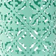 Baxton Studio Jamila Aqua Blue Finished metal Outdoor Side Table