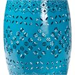 Baxton Studio Lavinia Blue Finished Metal Outdoor Side Table