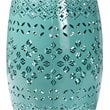 Baxton Studio Lavinia Teal Finished Metal Outdoor Side Table