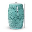 Baxton Studio Lavinia Teal Finished Metal Outdoor Side Table