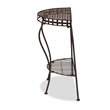 Baxton Studio Laraine Brown Metal Outdoor Console Table