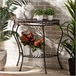 Baxton Studio Laraine Brown Metal Outdoor Console Table
