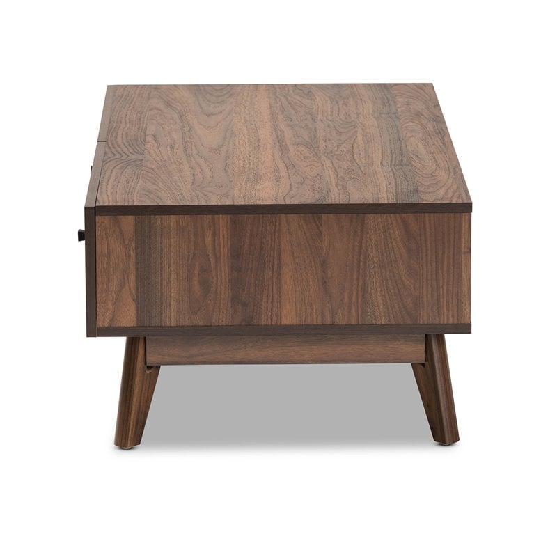 Baxton Studio Hartman Walnut Brown Finished Wood Coffee Table