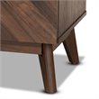 Baxton Studio Hartman Walnut Brown Finished Wood 5-Drawer Storage Chest