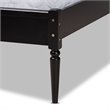 Baxton Studio Elston Charcoal Finished Wood Queen Size Platform Bed