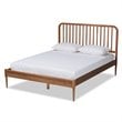 Baxton Studio Neilan Walnut Brown Finished Wood Full Size Platform Bed