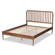 Baxton Studio Neilan Walnut Brown Finished Wood Queen Size Platform Bed
