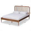 Baxton Studio Neilan Walnut Brown Finished Wood Queen Size Platform Bed