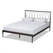 Baxton Studio Nano Black Finished Metal Full Size Platform Bed
