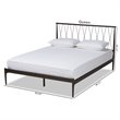 Baxton Studio Nano Black Finished Metal Full Size Platform Bed