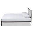 Baxton Studio Nano Black Finished Metal Full Size Platform Bed