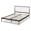 Baxton Studio Nano Black Finished Metal Queen Size Platform Bed