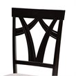 Baxton Studio Rasa Grey and Dark Brown Finished Wood 5-Piece Dining Set