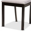 Baxton Studio Rasa Grey and Dark Brown Finished Wood 5-Piece Dining Set