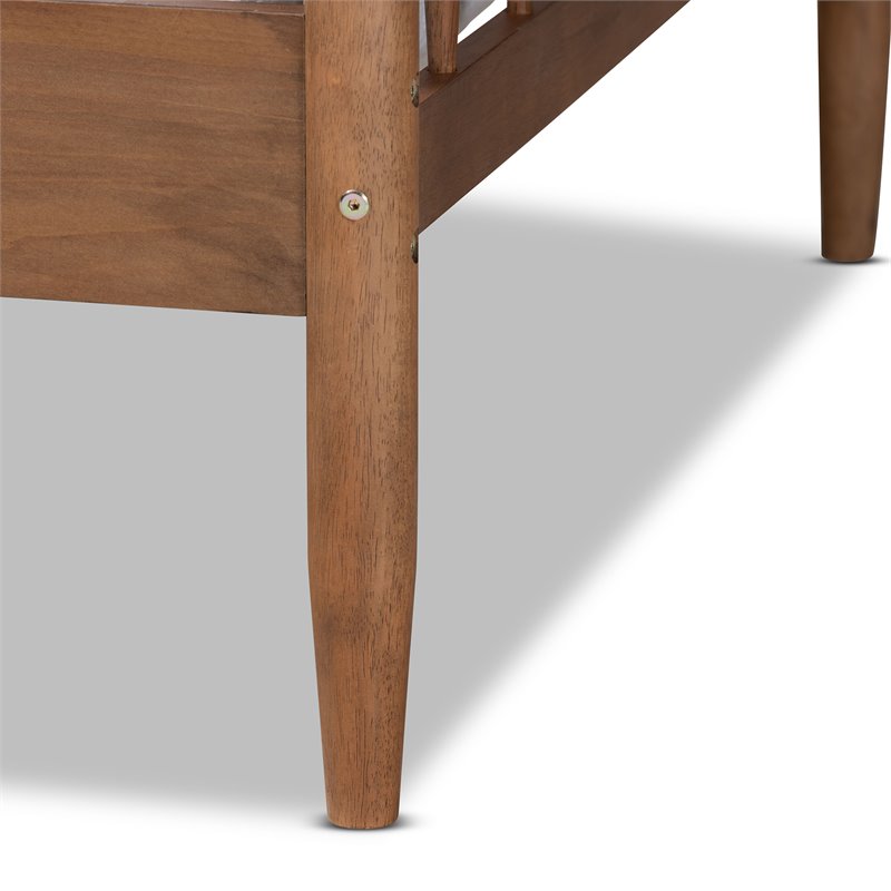 Baxton Studio Parson Classic Walnut Brown Finished Wood Twin Size Daybed