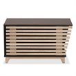 Baxton Studio Eckhart Dark Brown and Oak Finished Cat Litter Box Cover House