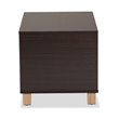Baxton Studio Eckhart Dark Brown and Oak Finished Cat Litter Box Cover House