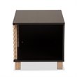 Baxton Studio Eckhart Dark Brown and Oak Finished Cat Litter Box Cover House