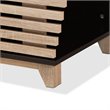 Baxton Studio Eckhart Dark Brown and Oak Finished Cat Litter Box Cover House