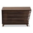 Baxton Studio Eckhart Walnut Brown Finished Wood Cat Litter Box Cover House