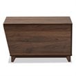 Baxton Studio Eckhart Walnut Brown Finished Wood Cat Litter Box Cover House