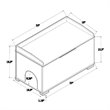 Baxton Studio Mariam Oak Finished Wood Cat Litter Box Cover House