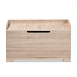Baxton Studio Mariam Oak Finished Wood Cat Litter Box Cover House