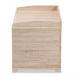 Baxton Studio Mariam Oak Finished Wood Cat Litter Box Cover House