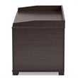 Baxton Studio Mariam Dark Brown Finished Wood Cat Litter Box Cover House