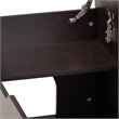 Baxton Studio Mariam Dark Brown Finished Wood Cat Litter Box Cover House