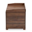Baxton Studio Mariam Walnut Brown Finished Wood Cat Litter Box Cover House