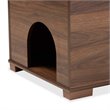 Baxton Studio Mariam Walnut Brown Finished Wood Cat Litter Box Cover House