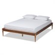 Baxton Studio Tallis Walnut Brown Finished Wood Queen Size Bed Frame