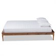 Baxton Studio Tallis Walnut Brown Finished Wood Queen Size Bed Frame