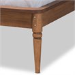 Baxton Studio Tallis Walnut Brown Finished Wood Queen Size Bed Frame