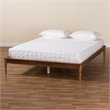 Baxton Studio Tallis Walnut Brown Finished Wood Queen Size Bed Frame