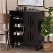 Baxton Studio Renley Espresso Brown Finished Wood 2-Door Shoe Storage Cabinet