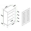 Baxton Studio Salma Walnut Brown Finished Wood 2-Door Shoe Storage Cabinet