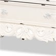 Baxton Studio Levron Brown and White Finished Wood 5-Drawer Storage Cabinet