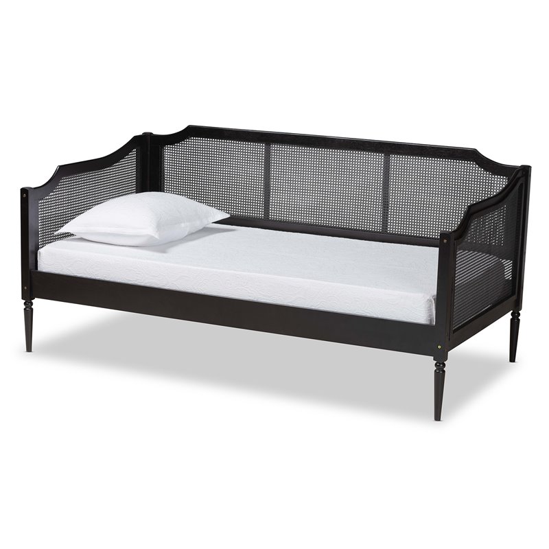 Baxton Studio Hancock Charcoal Finished Wood Twin Size Daybed