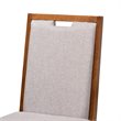 Baxton Studio Rosa Grey and Walnut Brown Finished Wood 5-Piece Dining Set