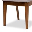 Baxton Studio Rosa Grey and Walnut Brown Finished Wood 5-Piece Dining Set