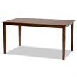 Baxton Studio Rosa Grey and Walnut Brown Finished Wood 7-Piece Dining Set