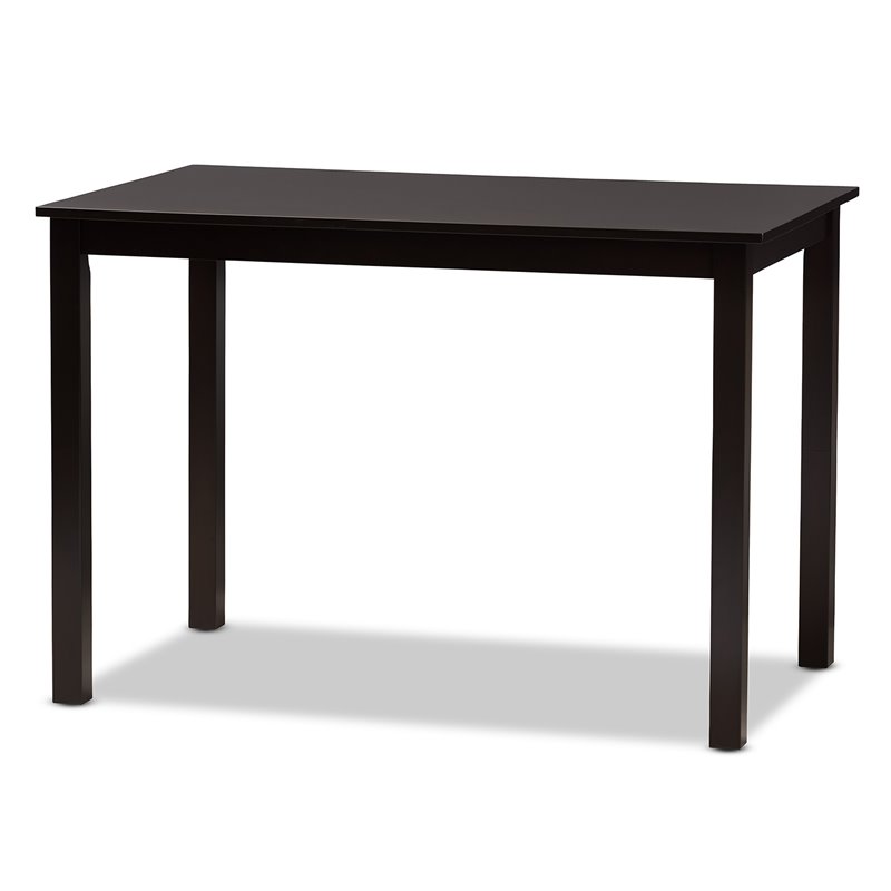 Baxton Studio Suvi Sand and Dark Brown Finished Wood 5-Piece Dining Set