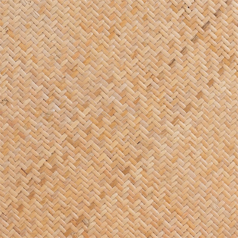 Baxton Studio Vance Brown Woven Rattan and Wood Cane Counter Stool