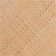 Baxton Studio Vance Brown Woven Rattan and Wood Cane Counter Stool