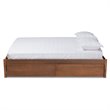 Baxton Studio Yara Brown Finished Wood King Size 4-Drawer Platform Storage Bed